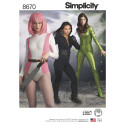 Cosplay Jumpsuit voksen kostume også plussize Simplicity snitmønster 8670