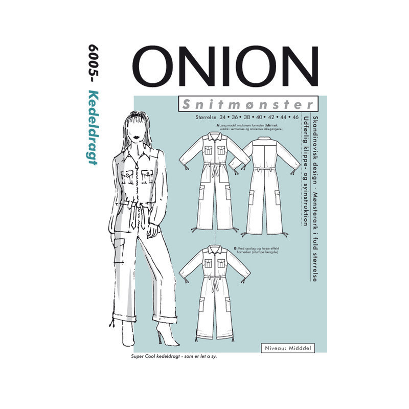 Kedeldragt Onion snitmønster 6005