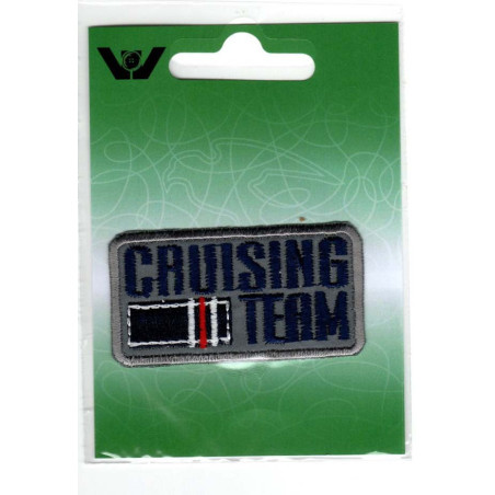 Cruising Team Broderet strygemærke 6x3 cm
