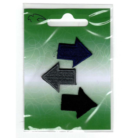 Broderet  Strygemærker Pile  3x2,5 cm