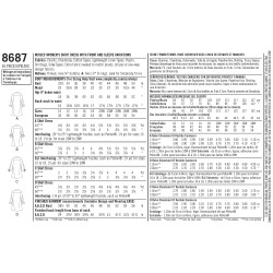 Frakkekjole  også plusmode  Simplicity snitmønster 8687