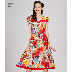 Kjole snitmønster 8691