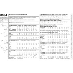 Bluse m/snøre på skulder snitmønster 8694