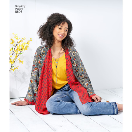 Kimono snitmønster 8696