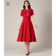 1950èrne Vintage kjole også plusmode snitmønster 8732