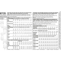 Slå-om-kjole  også plusmode snitmønster 8735