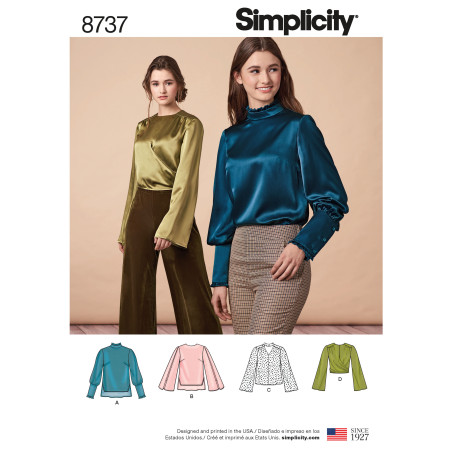 Bluse snitmønster 8737