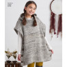 Pige tøj Poncho og leggings snitmønster 8756