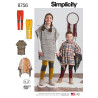 Pige tøj Poncho og leggings snitmønster 8756