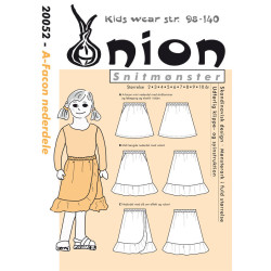 A-facon nederdel Onion snitmønster 20052