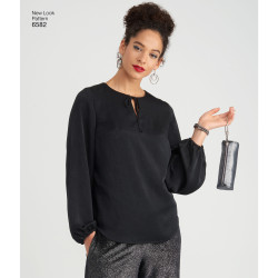 Selskabsbuks m/slids og tunika New look snitmønster 6582