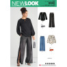 Selskabsbuks m/slids og tunika New look snitmønster 6582