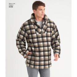 Herre/dame Fleece jakke New look snitmønster 6588