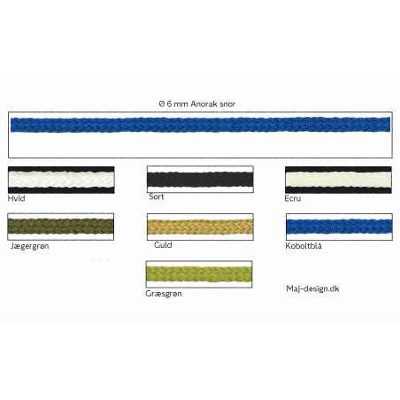 Anorak snor polyester 6 mm