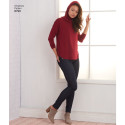 Kjole og hætte tunika snitmønster simplicity 8790
