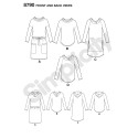 Kjole og hætte tunika snitmønster simplicity 8790