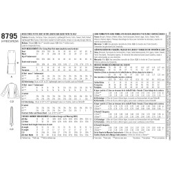 Jakke m/bindebælte og nederdel  også plusmode snitmønster simplicity 8795