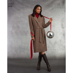 Frakke også plusmode snitmønster simplicity 8796