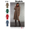 Frakke også plusmode snitmønster simplicity 8796