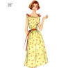 1950èrne vintage natkjoler snitmønster Simplicity 8799