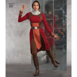 Kvindelig stammekriger kostume også plusmode  snitmønster Simplicity 8825