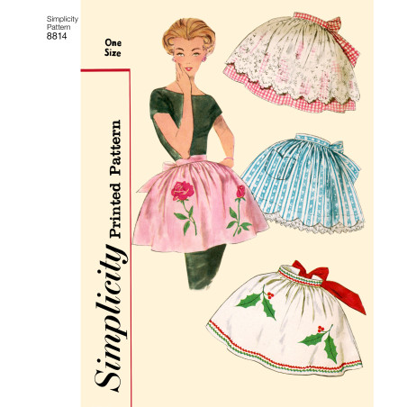 1950èr vintage forklæde snitmønster Simplicity 8814