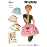 1950èr vintage forklæde snitmønster Simplicity 8814