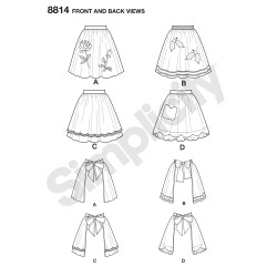 1950èr vintage forklæde snitmønster Simplicity 8814