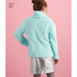 Bluse vest nederdel og leggings snitmønster Simplicity 8807