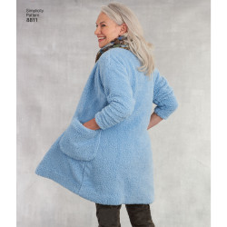 Cotigan og tørklæde snitmønster Simplicity 8811