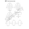 Cotigan og tørklæde snitmønster Simplicity 8811