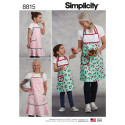 Forklæde mor og barn snitmønster Simplicity 8815