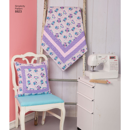 Pude og tæppe snitmønster Simplicity 8823