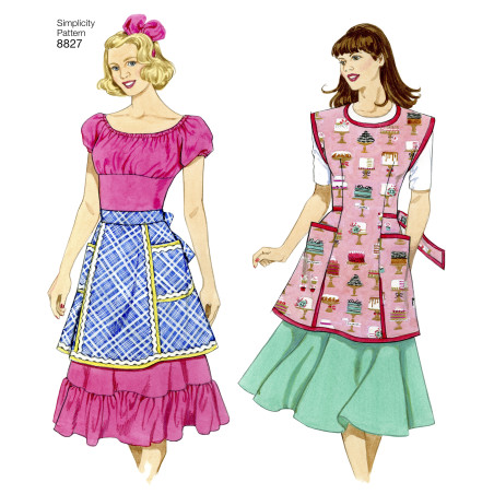 Forklæde snitmønster Simplicity 8827