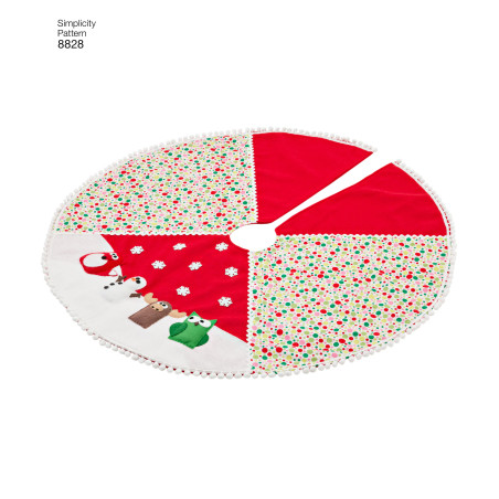 Grydelapper julesok og juletræstæppe snitmønster Simplicity 8828