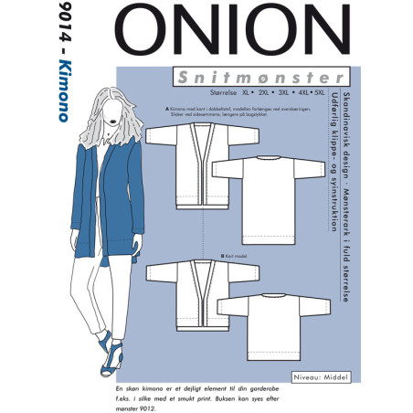 Kimono  Onion snitmønster 9014