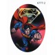 Superman Printet strygemærke oval 11x8 cm 6777-2