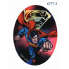 Superman Printet strygemærke oval 11x8 cm 6777-2