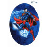 Superman Printet strygemærke oval 11x8 cm