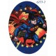 Superman Printet strygemærke oval 11x8 cm