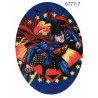 Superman Printet strygemærke oval 11x8 cm
