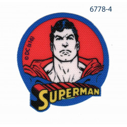 Superman printet strygemærke Ø 6 cm