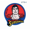 Superman printet strygemærke  Ø 6 cm