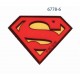 Superman Logo printet strygemærke 7x5 cm