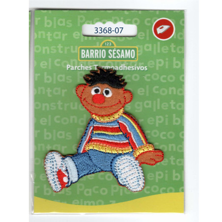 Ernie Sesame Street  Broderet strygemærke 7x7 cm