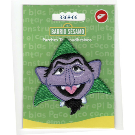 Greven Sesame Street Broderet strygemærke 7x7,5 cm