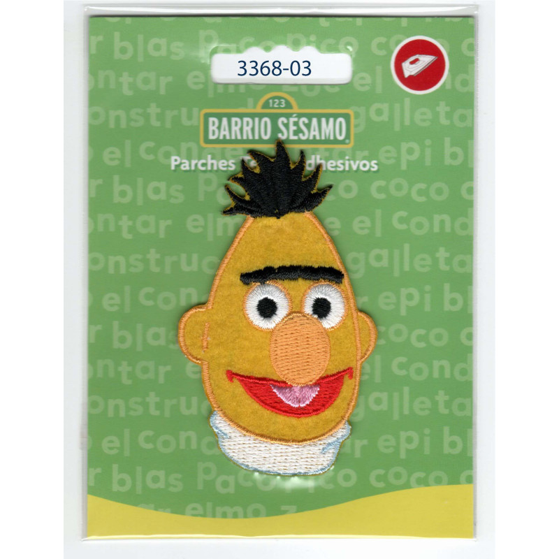 Bert Sesame street Broderet strygemærke 7,5x4,5 cm