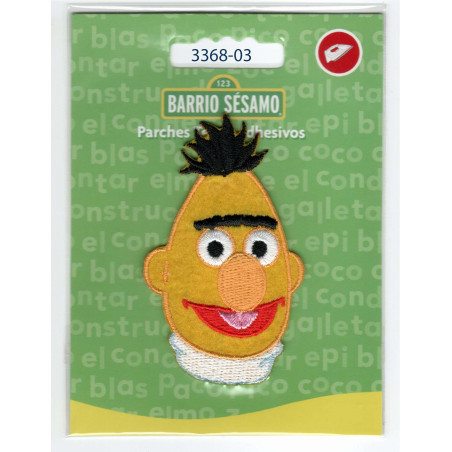 Bert Sesame street Broderet strygemærke 7,5x4,5 cm