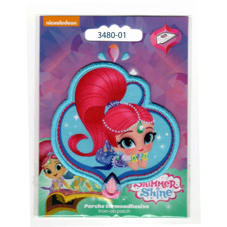 Shimmer & Shine broderet strygemærke 7,5x7,5 cm