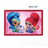 Shimmer & Shine printet strygemærke  5x7,5 cm